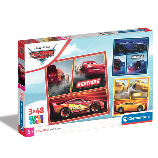 Puzzle Clementoni 3X48 Piese - Cars