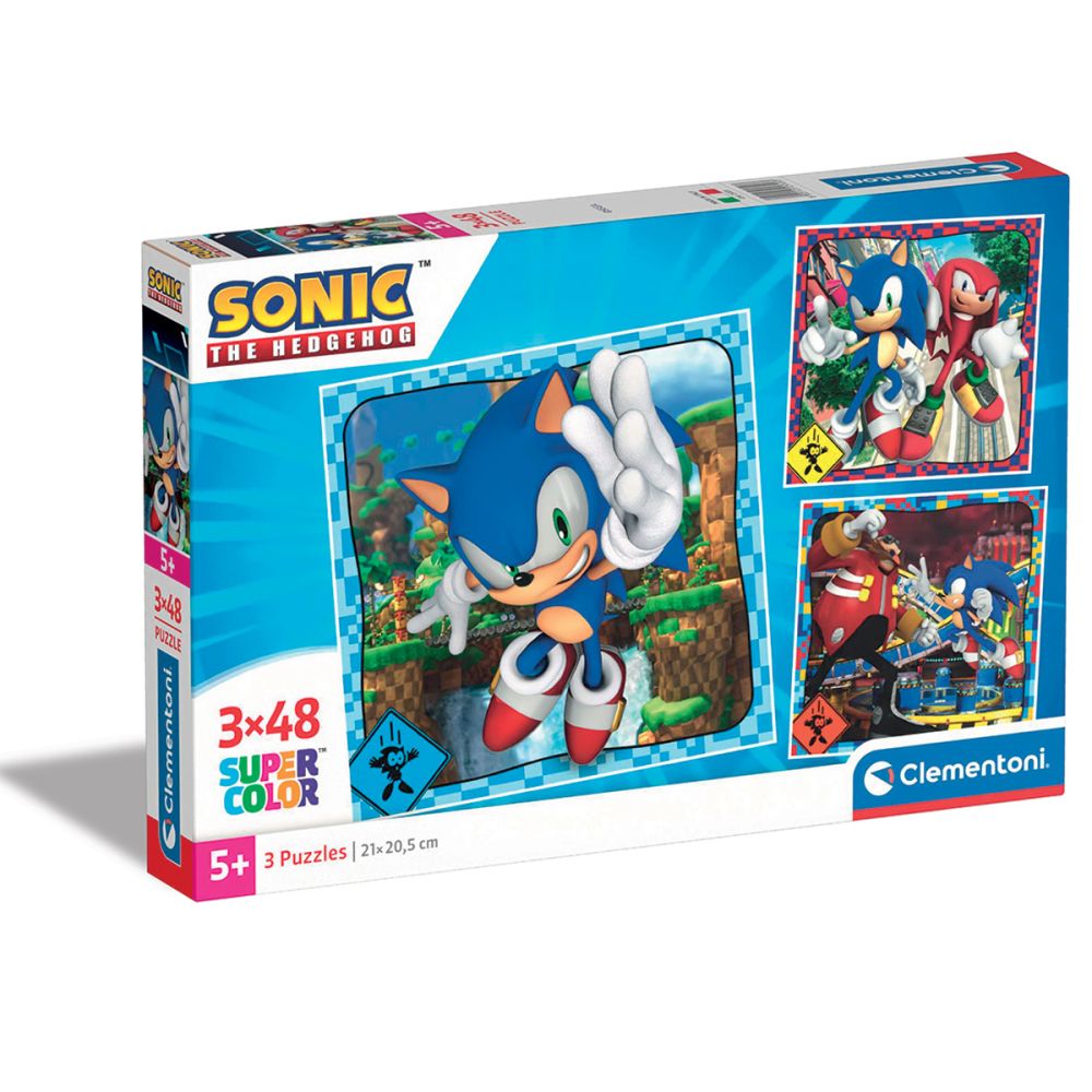 Puzzle Clementoni 3X48 Piese - Sonic