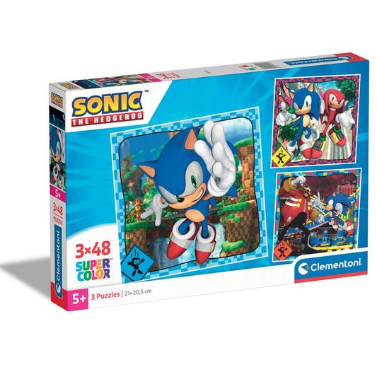Puzzle Clementoni 3X48 Piese - Sonic