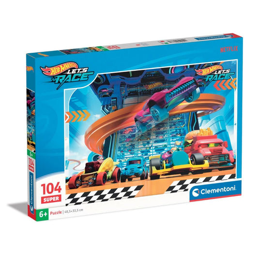 Puzzle Clementoni Super 104 Piese - Hotwheels