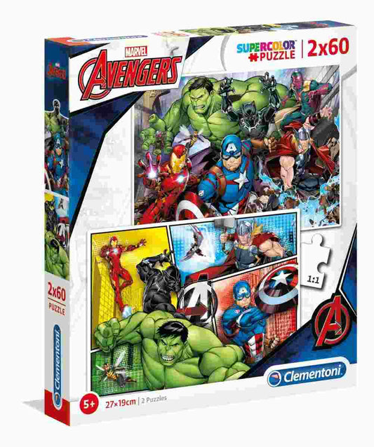 Puzzle Clementoni 2x60 Piese - Avengers