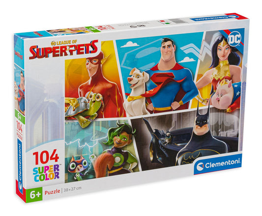 Puzzle Clementoni 104 Piese - Eroii Dc Comics