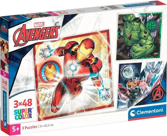 Puzzle Clementoni 3X48 Piese - Marvel Avengers