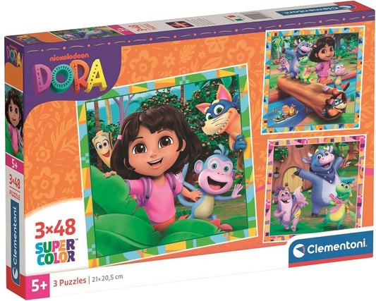 Puzzle Clementoni  3X48 SQUARE DORA THE EXPLORER 2025