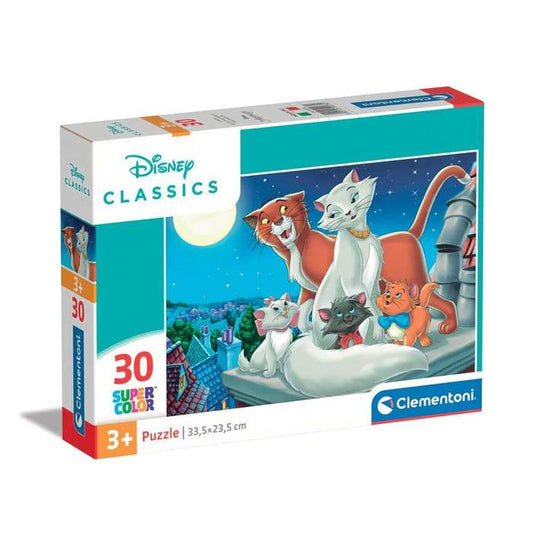 Puzzle Clementoni 30 Piese - Disney Classics - Pisicile Aristocrate
