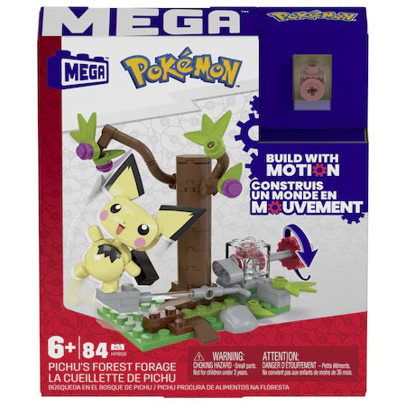 Mega Construx Pokemon Pichu's Forest Center, 84 piese