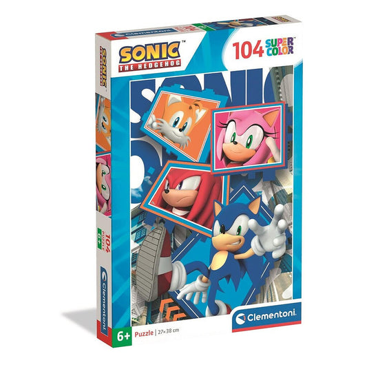 Puzzle Clementoni Super 104 Piese - Sonic
