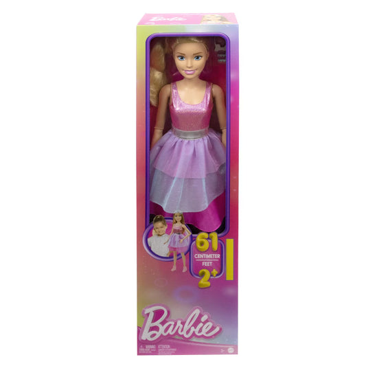 Mattel  Papusa Barbie in tinuta roz, 61 cm