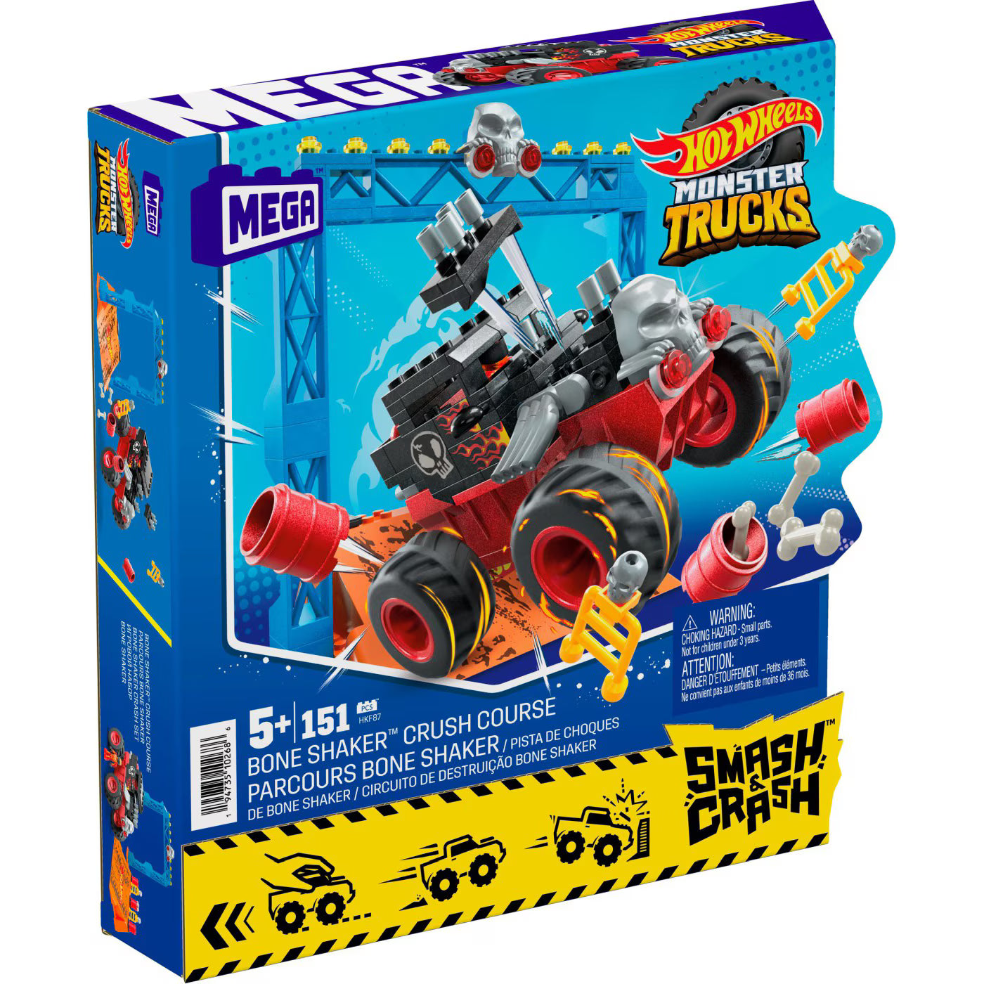 Mattel  Mega Bloks - Bone Shaker Crush, 151 piese