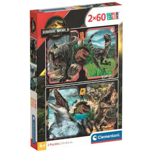 Puzzle Clementoni  2X60 JURASSIC WORLD 2025