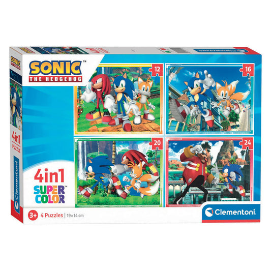 Puzzle Clementoni 4 In 1 - Sonic