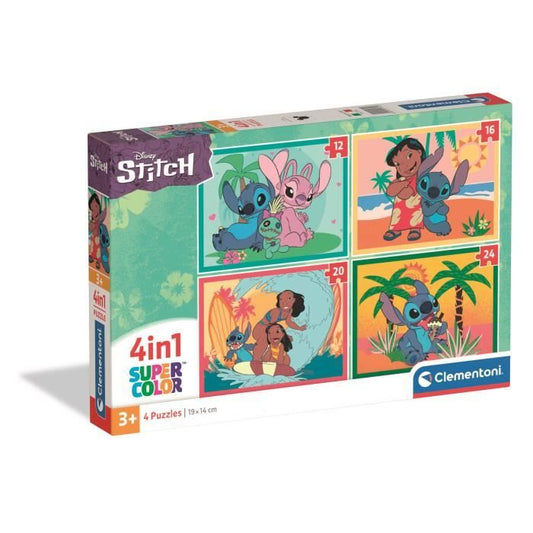 Puzzle Clementoni 4 In 1 - Stitch