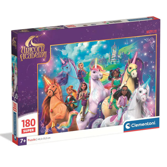 Puzzle Clementoni  180 SUPER UNICORN ACADEMY 2025