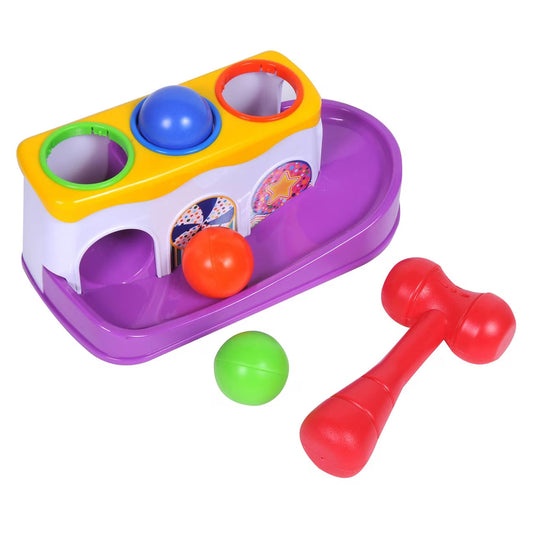 Whacky Ball Bench - Jucarie Cu Bile Si Ciocan (Bio Plastic)