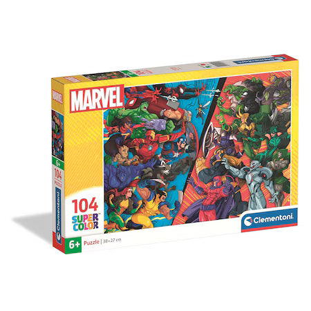 Puzzle Clementoni 104 Piese - Marvel Heroes vs. Villains