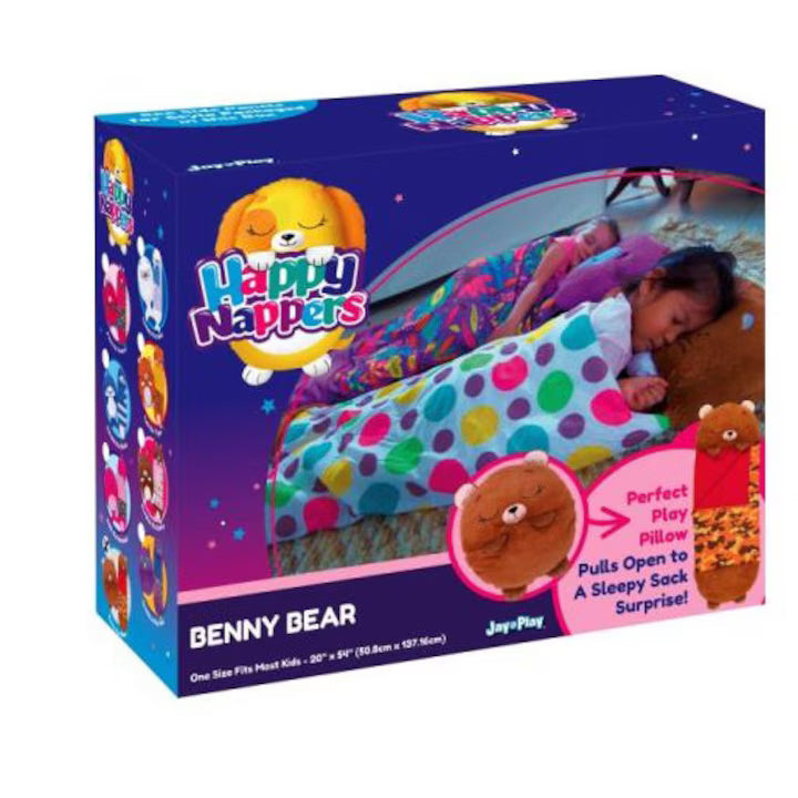 Plus Happy Nappers perna cu sac de dormit - Ursuletul Benny , 137 cm / 6