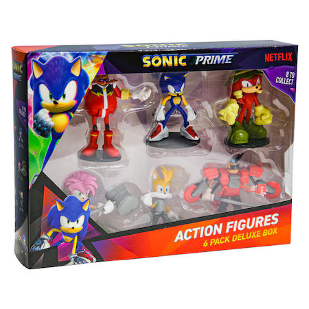Sonic Prime Set 6 figurine actiune, pachet Deluxe