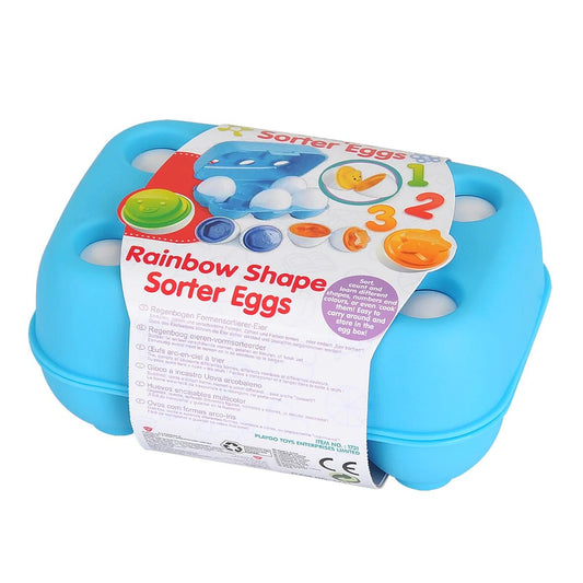 Rainbow Shape Sorter Eggs - Organizator Ou Curcubeu