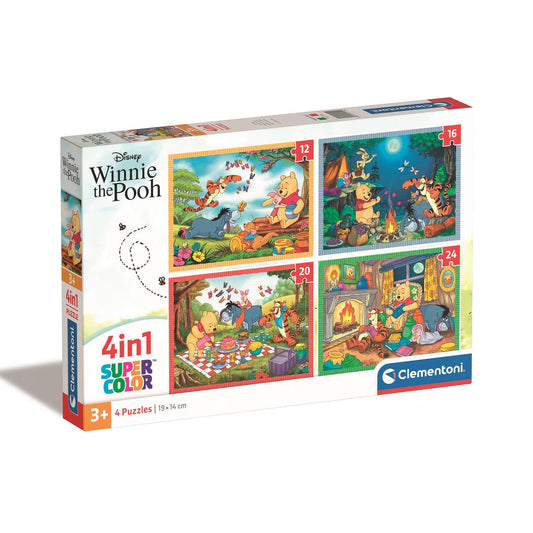 Puzzle Clementoni 4 In 1 - Winnie the Pooh cu Prietenii
