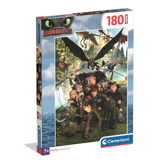 Puzzle Clementoni  180 SUPER DRAGONTRAINER 2025