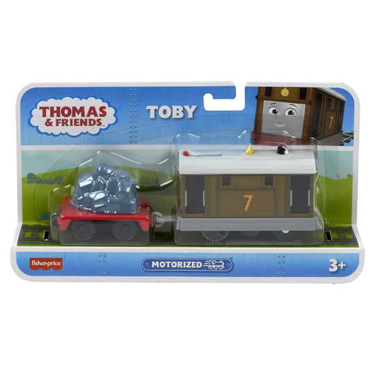 Mattel  Locomotiva motorizata Thomas si prietenii: Toby cu vagon