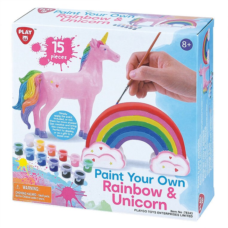 Setul Tau Magic De Pictat Curcubeu Si Unicorn, 15 Piese