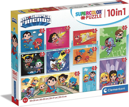 Puzzle Clementoni 10 In 1 (18-30-48-60) - DC Comics