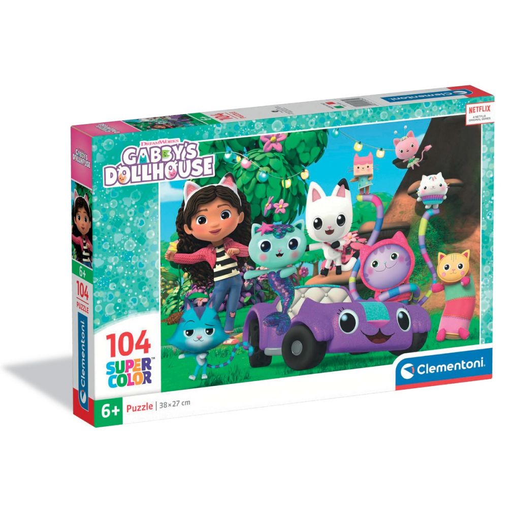 Puzzle Clementoni 104 Piese - Gabby'S Dollhouse (model 2)