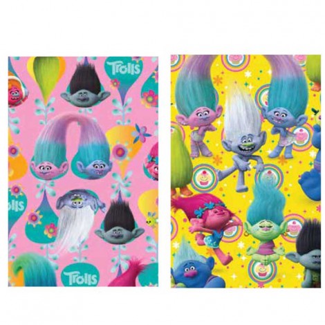 Hartie Cadou 200x70cm Trolls - 2 modele