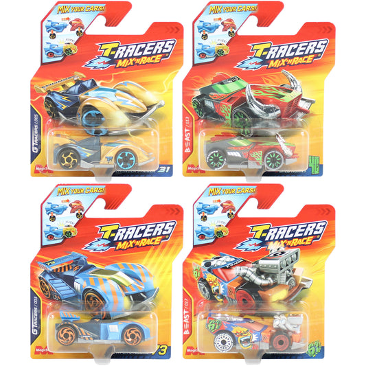 Masinuta T-Racers Mix'N Race - Mix Your Cars! - asortat