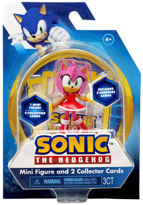 Figurina Sonic Mini (6-7cm) cu 2 carduri colectibile - Amy