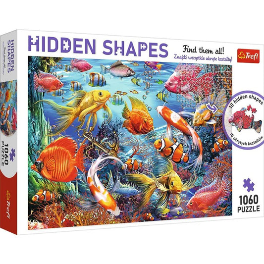 Puzzle 1060 piese Hidden Shapes - Viata sub apa / 6
