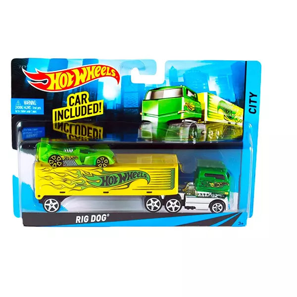 Camion transportor cu masina de curse - Rig Dog