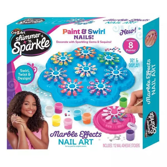 Shimmer'n Sparkle: Set de manichiura - Unghii Marmorate / 4