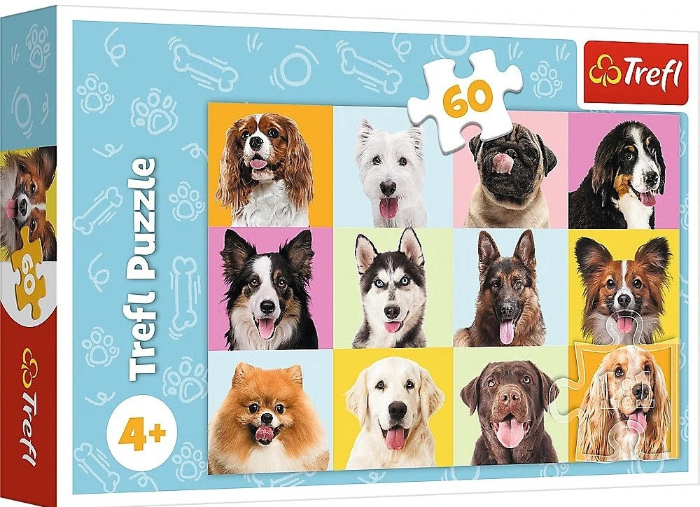 Puzzle 60 piese - Catelusi dragalasi / 20