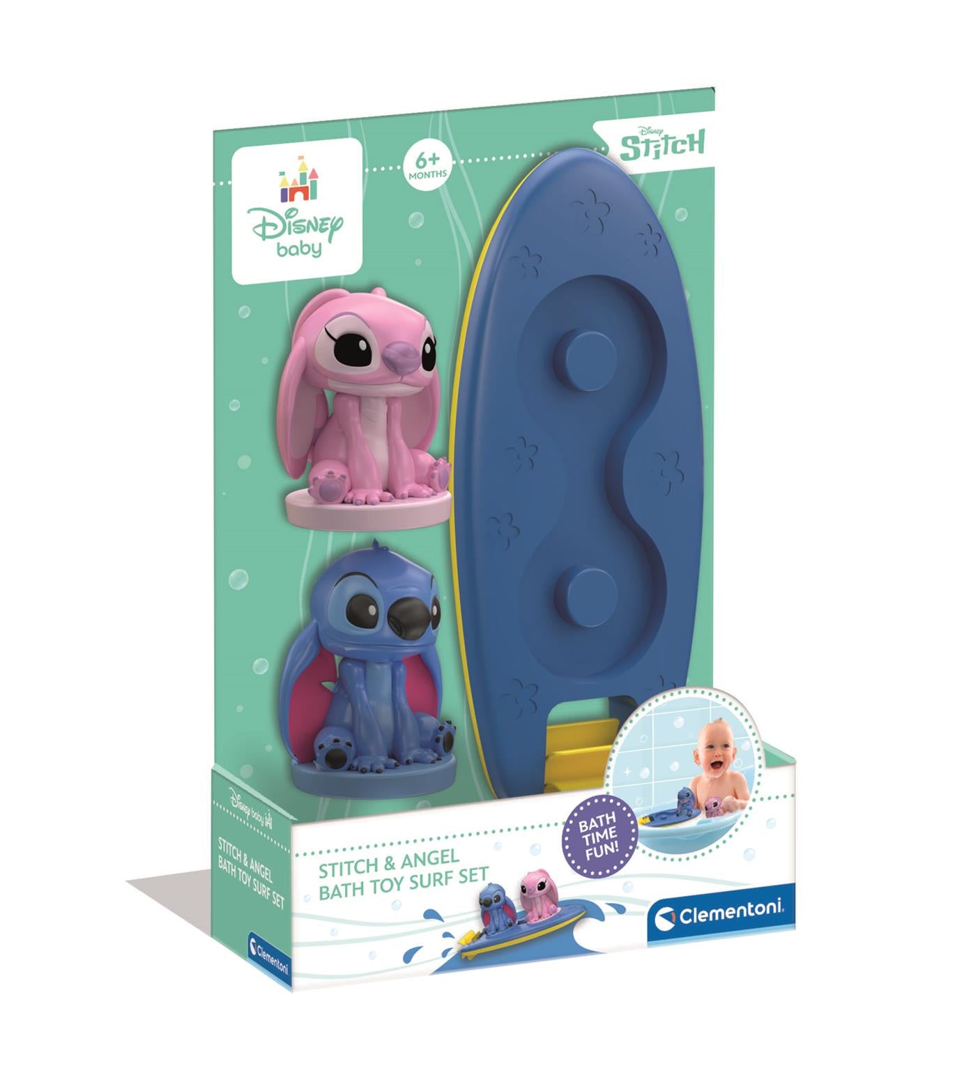 Stitch & Angel - Bath Toy Surf Set