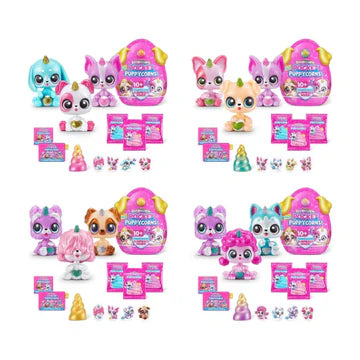 Rainbocorns - Set 3 figurine surpriza - Puppycorns!, 10 surprize - asortat / 12