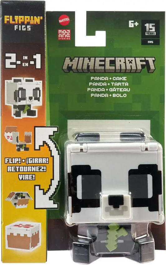 Figurina Minecraft 2 in 1 Flippin Figs Panda / 5