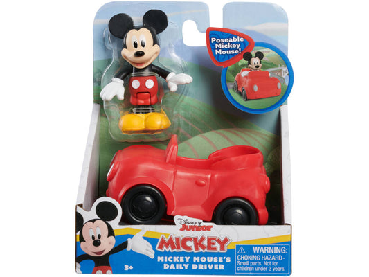 Just Play Figurina Mickey Mouse cu masinuta