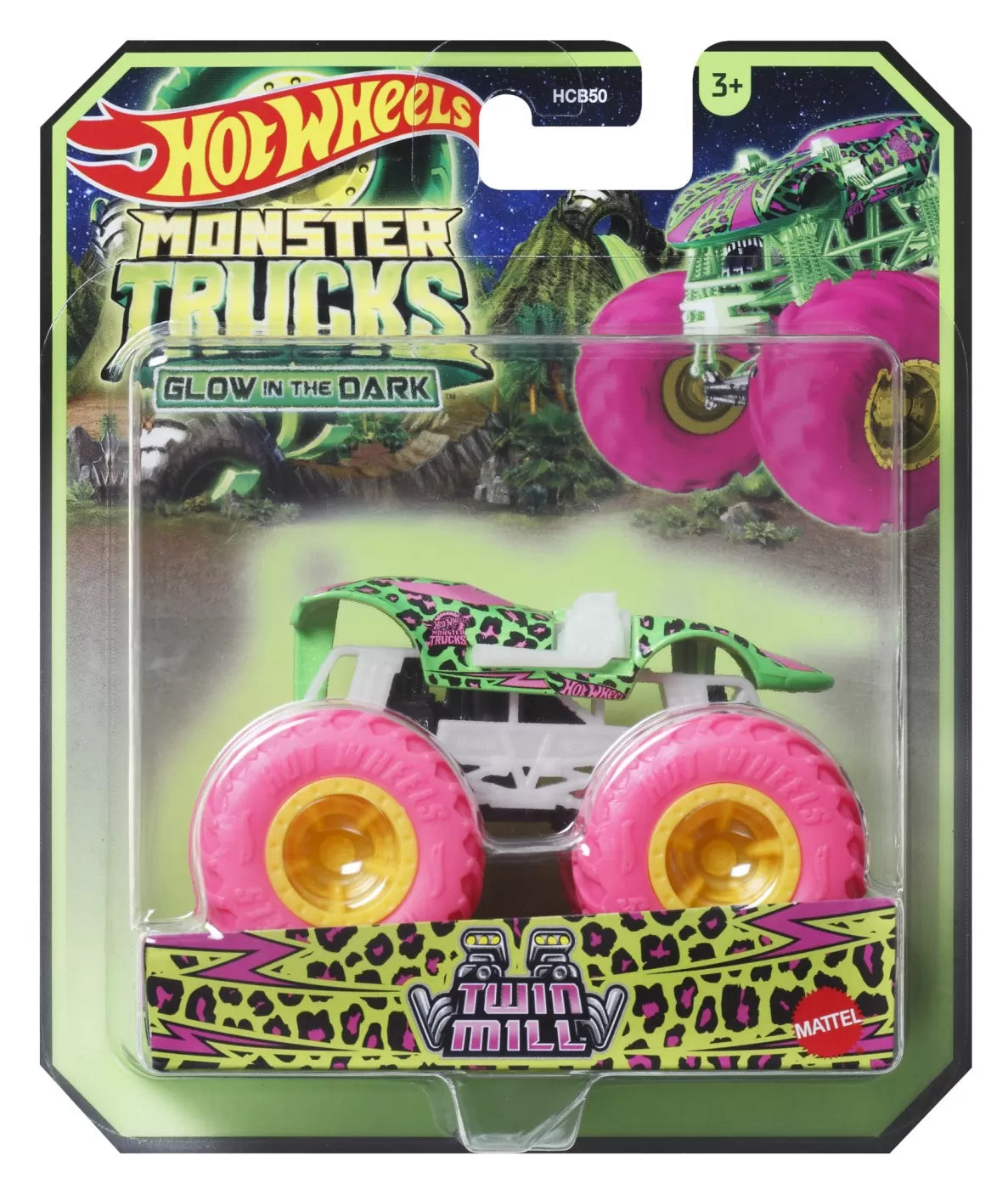 Hot Wheels Monster Trucks Glow in the Dark 1:64, asst. / 6