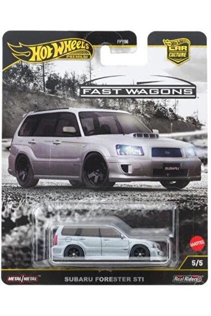 Hot Wheels Premium Car Culture Subaru Forester STI Silver