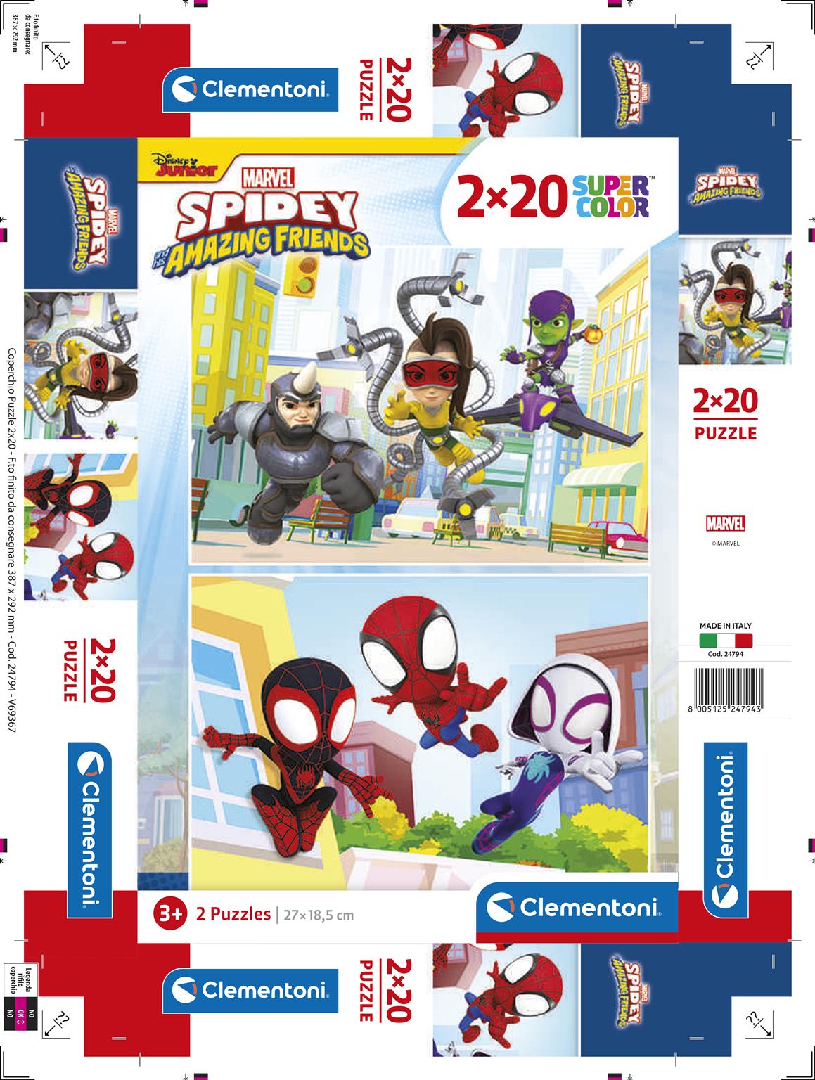 Puzzle 2x20 Piese - Spidey And His Amazing Friends / 6