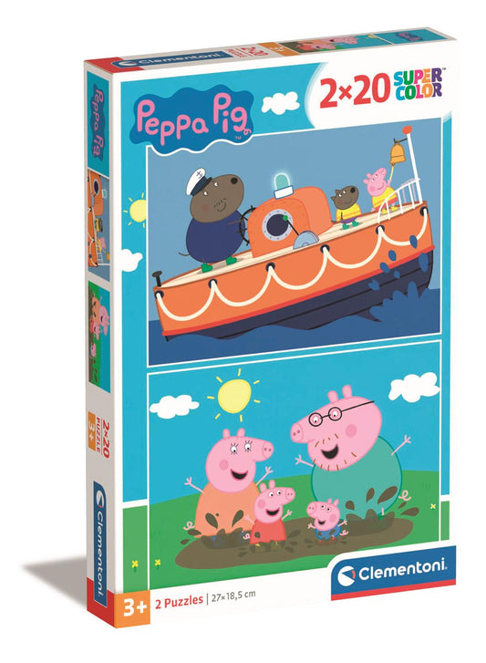 Puzzle 2x20 Piese - Peppa Pig