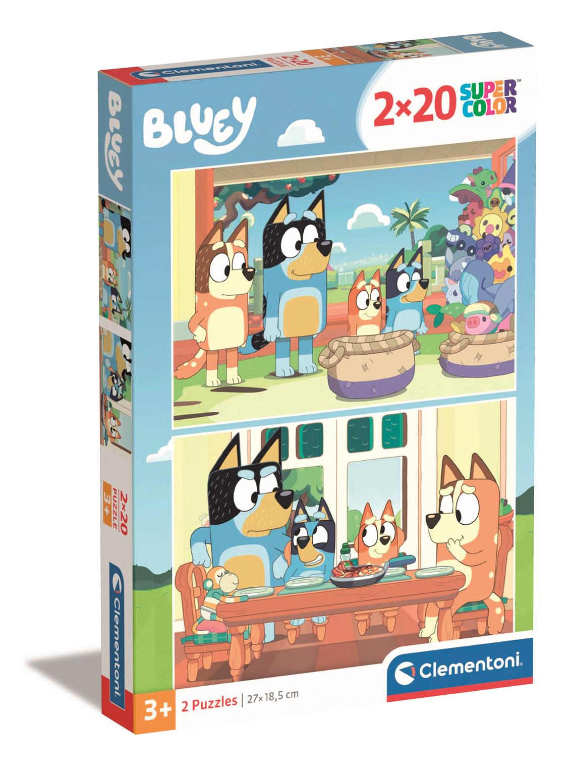 Puzzle 2x20 Piese - Bluey