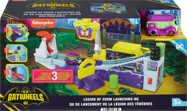 Set Fisher-price Dc Batwheels Legion Of Zoom Launching Hq / 2