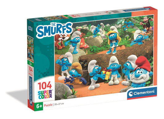 Puzzle 104 Piese - Strumpfii