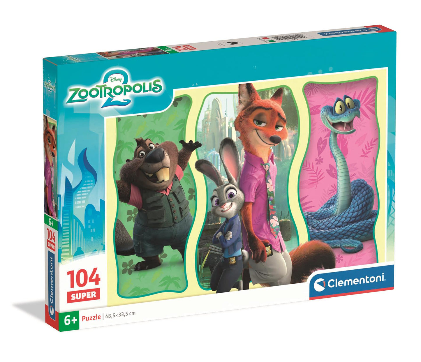Puzzle Super 104 Piese - Zootopia 2 / 6