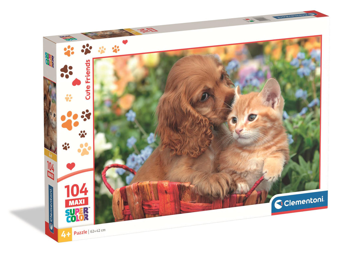 Puzzle 104 Maxi - Cute Friends - Pisica si Catel / 6