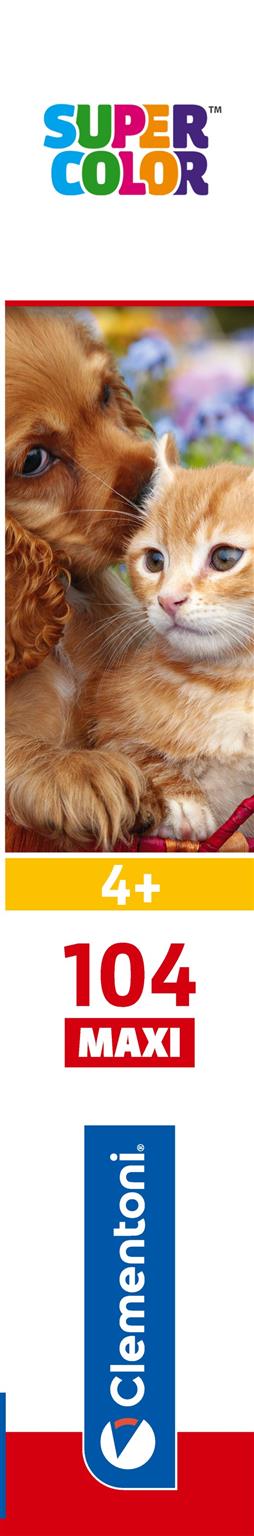 Puzzle 104 Maxi - Cute Friends - Pisica si Catel / 6