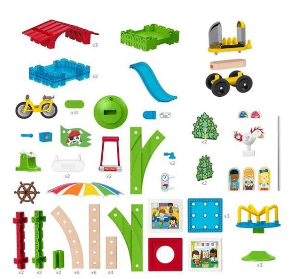 Wonder Makers - Set constructie din lemn si plastic 75 piese / 2